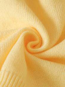 LMoss Kids LMoss Young Girls Plain Knit Crew Neck Yellow Cardigan,Fall Sweaters, Fall Stitich Winter - Yellow - View 5