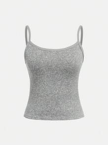 SHEIN Girlism 2pcs/Set Teen Girls Minimalist Comfortable Soft Camisole Bra Set Fall Winter