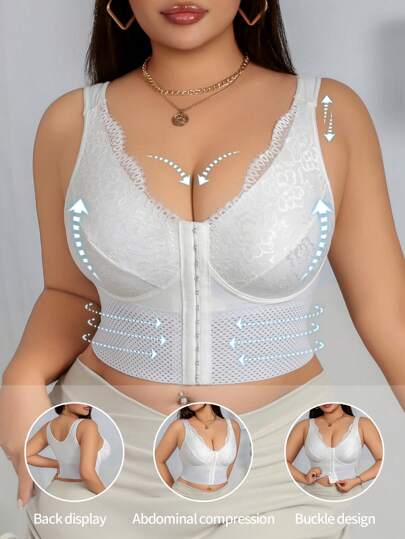 Plus Size Women Sexy Lace Trim Bodycon Camisole Top