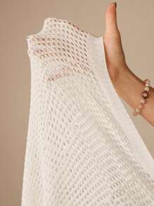 Anewsta 女士细肩带 V 领针织罩衫连衣裙