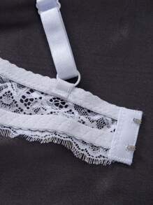 3pcs Set Lace Lift Romantic Minimalist Underwire Adjustable Bras For Women