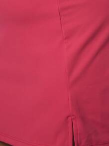 MUSERA Spódnica mini z wysokim stanem w dużym rozmiarze Aktywna siłownia Swobodna Sport Podstawy ćwiczeń Siłownia Fitness Jesień Zima Jesień