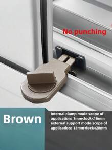 铝合金推拉门窗锁 - 加强防盗，防夹防坠，适用于居家安防