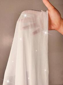 Swim Chiccia Plus Size Draped Neck Open Back Loose Beach Coverup For Summer Beach Vacation - White - View 7