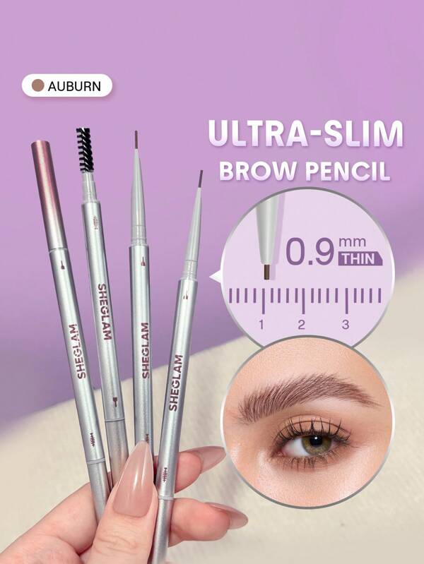 SHEGLAM Ultra Slim Eyebrow Pencil-Auburn Graduation Birthday Holiday Summer Fall Autumn Y2K Fancy Fashion Women Makeup Cosmetic Party Beach Travel Camping Outdoors School Campus Trip Festivals Decor Gift Present Rose Girl Cosplay Best Color Charm Vibe