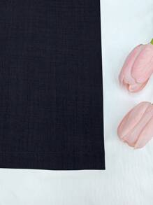 Cévolie 夏季通勤休闲纯色连体衣 - 藏蓝色 - 查看 5