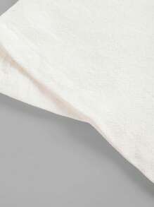 SHEIN Girlism Tween Girls Loose Casual Minimalist Comfortable Wide Leg White Woven Pants, Versatile