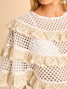 CAJUNI Áo sơ mi trắng khoét sâu thường ngày cho nữ - Nhiều màu - Xem 5