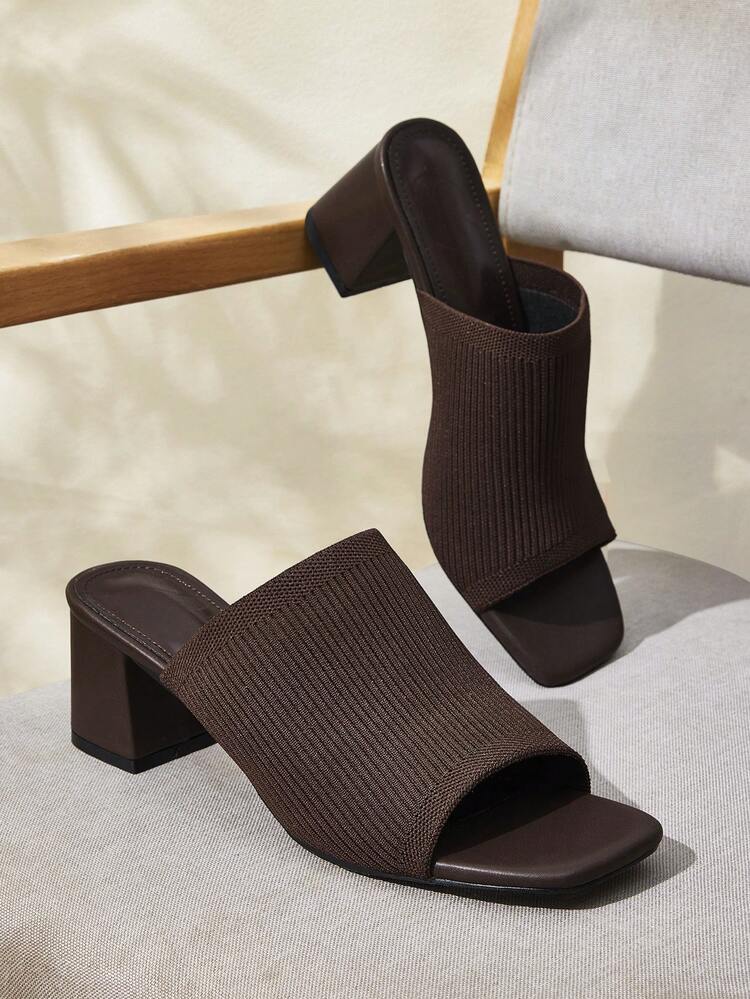 CUCCOO BASICS Casual Fashion Versatile Minimalist Elegant Chunky Heeled Sandals For Women For Christmas Spring Shoes