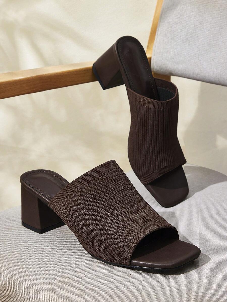 CUCCOO BASICS Casual Fashion Versatile Minimalist Elegant Chunky Heeled Sandals For Women For Christmas