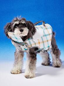 PETSIN White Simple 3D Angel Wing Pet Life Jacket With Strong Buoyancy, Adjustable Straps, Suitable For Spring/Summer Pets