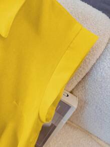 Franclia 纯色休闲都市通勤风格女式中长连衣裙