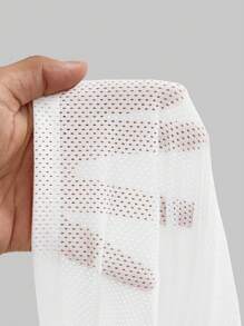 ROMWE Street Life 运动宽松白色和红色全身印花网眼女式短袖T恤 - 白色 - 查看 5