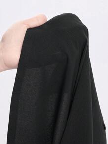 ROMWE EDITION 哥特式蛇皮、花卉和月亮刺绣女式连衣裙 - 黑色 - 查看 6