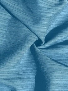 SHEIN Clasi 大码女式宽松抽绳军绿色编织长裤，度假风格