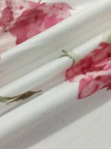 INAWLY Fashionable Sexy Romantic Floral Print Women Camisole - Pink - View 4