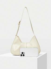 MOTF PREMIUM Geantă de umăr din piele poliuretanică, de fierărie