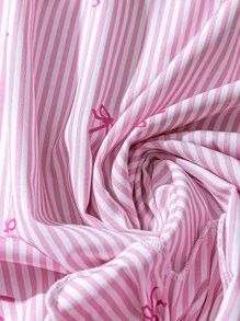 SHEIN LUNE Plus Size Women's Summer Butterfly Stripe Floral Decor Sleeveless Dress Tea Party Dress, Graduation Dresses For Women, Romantic And Elegant, Commute Vacation Outfits Minimalist, Simple & Fashionable Suitable For Daily Wear, 3D Flower Decoration On The Hem, Round Neck Sleeveless Fishnet Mini Dress Ins Blogger Outfits, Elegant Personalized Party, Elegant Daily Party Event Vacation Style, Holiday Outfits, Boho/Bohemian Waist-Slimming Mini Dress, - Pink - View 3