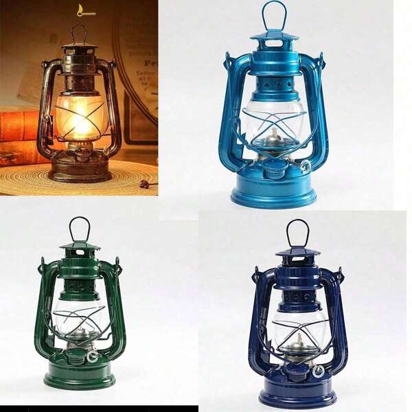 SHEIN Öllampe, Kerosinlampe, Camping, Outdoor, Notfall, Heimdekoration, Dekoration, Außenbeleuchtung, tragbare Öllampe, kann als Dekoration verwendet werden, beste Geschenke, Heimdekoration, Raumdekoration