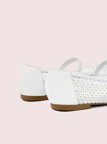 CUCCOO DOLLMOD Women's Mesh Casual Comfortable Breathable Fashion Versatile Flats - White - View 8