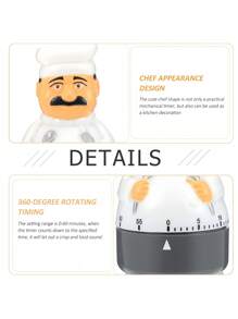 Cirelle 1Pc 60 Minute Countdown Cooking Timer ( Mechanical Alarm Clock )| Kitchen,Dining,Cooking,Restaurant