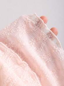 Sweetra New Romantic Pink Lace Mini Skirt, Versatile For Vacation And Daily Wear - Pink - View 6