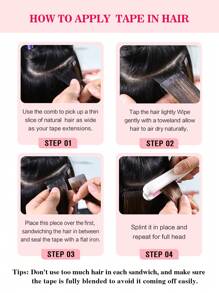 Balayage Chocolate Brown To Bleach Blonde And Chestnut Brown P6/613/T4 Human Hair Extensions Tape In Hair Extensions Real Remy Human Hair Invisible Seamless Skin Weft Human Hair Tape In Extensions - S6/613 - View 7