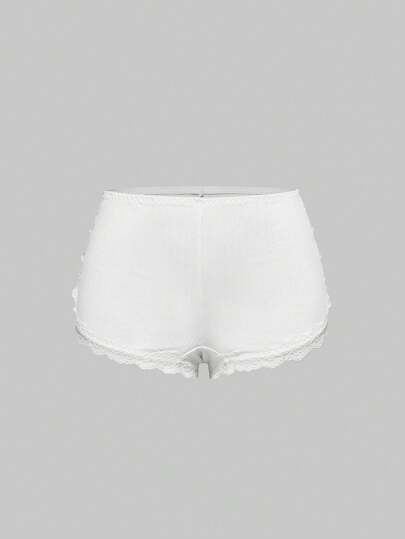 سروال داخلي/شورت مزين بتطريز جاكارد مافر مصنوع من قماش مافر مضفر