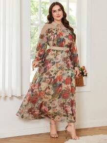 Modelyn 大码优雅奢华迷人长裙 - 彩色 - 查看 6