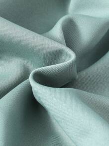 SHEIN 青少年男孩字母拼接細節圓領短袖t恤和運動長褲 - 綠色 - 查看 6