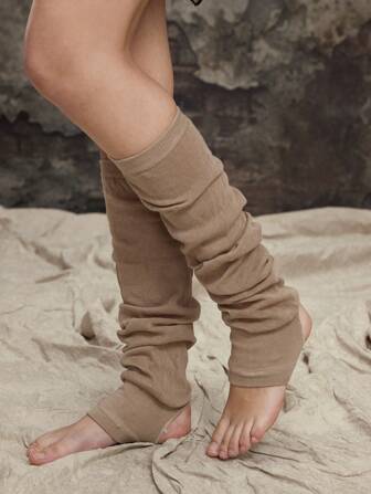 Hippie 1 Pair Vintage Layered Leg Warmers, Casual Wear-2-Ways Leg Warmers, Breathable Over-The-Knee Stockings