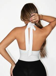 Sirith Damen Farbblock 3D Blumen besetzter Bodysuit