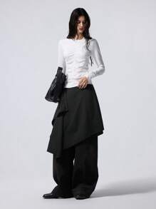 LYSMO 女士夏季时尚黑色裙子海滩度假 - 黑色 - 查看 4