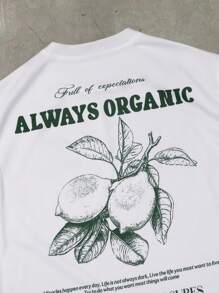 Chillumni Áo thun nam cổ tròn tay ngắn in khẩu hiệu mùa hè - trắng - Xem 5