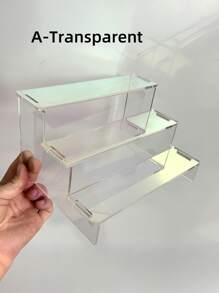 Joivida 一体式包装亚克力阶梯式展示架公仔和玩偶收纳架桌面收纳架适合玩具收藏家