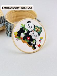 SHEIN 4pcs/Set Beige Bamboo Material DIY Embroidery Hoops, Suitable For Cross Stitch,Punch Needle, Sturdy , Can Be Decoration For Dream Catcher, Halloween & Christmas, Phone Keychain, Bag, Clothing, Hair, Desk & Car Interior