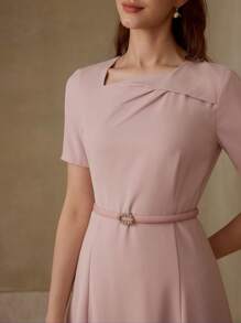 MOTF PREMIUM BELTED TWIST DRESS