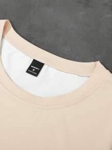 Aesthetic Post 男士休闲数字印花短袖T恤，夏季 - 彩色 - 查看 5