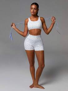 Athîral Women Casual Sports Printed Camisole T-Shirt - Multicolor - View 5