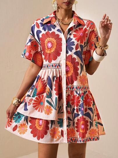 Zivah 女士假日/春季服装/女士沙滩装/沙滩/波西米亚风/波西米亚风女装/女士节日服装/狂欢/复活节服装/女士复古风/乡村音乐会服装/外出服装/仙女风/节日服装/女士机场服装/女士西部服装/热带度假女装/欧洲夏季/热带/音乐会/毕业服装/机场服装/波西米亚风时尚/女士度假服装，荷叶边下摆连衣裙