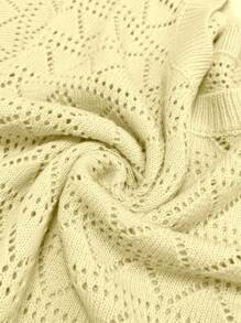 Linhara Plus Size Casual Vacation Style Short Sleeve Sweater Set Winter Fall Autumn