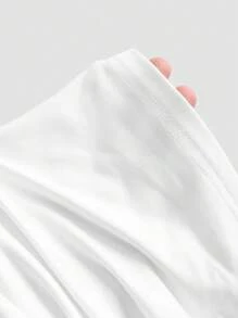 Sweetra طقم من 3 قطع للمرأة، ملابس علوية بندو عصرية ذات خط أسفل غير متساو مائل - متعدد الألوان - مشاهدة 6