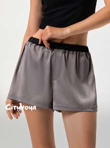 Fluxe Cityvoya Casual Loose Solid Color Women's Shorts, Fashionable For Summer,Flowy Short,Comfy Shorts