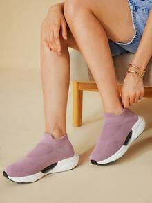 CUCCOO BASICS Women's Fashion Slip-On Lightweight & Breathable Athletic Sneakers