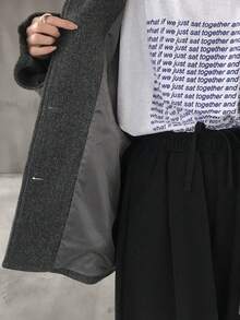 FRIFUL 女士常规纯色夹克，秋季女式外套 - 深灰色 - 查看 9