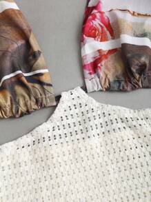 Sweetra Women's Sexy Bandeau Beach Resort Style Sleeveless Camisole, Spring/Summer - Multicolor - View 4