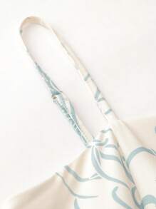 Irokai 花卉印花系腰和服 - 藍色 - 查看 7