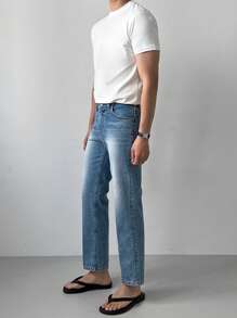 DAZY 男款夏季圓領短袖休閒T恤