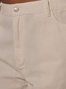 MUSERA Quần jeans ống rộng cạp thấp màu xanh nhạt cỡ lớn, thích hợp mặc hàng ngày, đi chơi, dạo phố, phong cách Y2K, thập niên 2000, thời trang đường phố, phong cách đường phố, dịp lễ. - trắng - Xem 6
