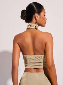 COSMINA Elegante Damen Bluse mit Metall Dekor für den Urlaub, Frühling/Sommer